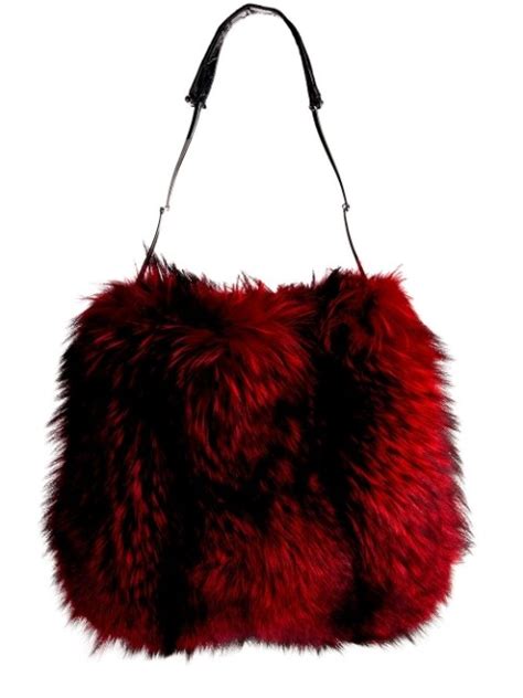 gucci fox fur bag